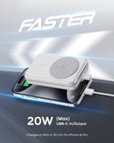 RORRY 3-in-1 Magnetic Power Bank 10000mAh – Foldable MagSafe Charger for iPhone, Apple Watch & AirPods