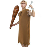 Barney Caveman Costume Set – Prehistoric Stone Age Outfit for Men 🪨🔥
