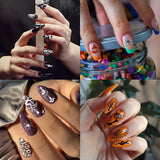 Halloween Nail Stamping Plates Set – 5Pcs Stainless Steel Templates with Ghost, Pumpkin, Skull & Spider Web Designs