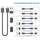 Multifunction USB Adapter Kit with 60W Fast Charging Cable – Travel Charging & Data Transfer Set