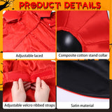 Dog Vampire Cape Costume – Black & Red Halloween Cloak for Medium and Large Dogs