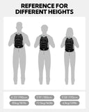 Waterfly 15L Ultra-Light Foldable Travel Backpack – Mini Packable Daypack with Breathable Straps, Black