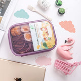 Purple 1150 ml 3-Compartment Bento Lunch Box