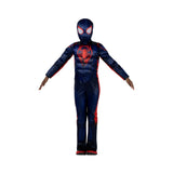 Miles Morales Qualux Costume for Kids – Deluxe Muscle Jumpsuit with Mask | Spider-Verse Hero Outfit