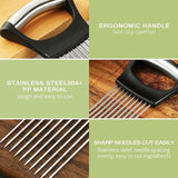 Onion Holder & Slicer Tool – Stainless Steel Prongs, Non-Slip Grip (1 Pack)