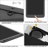 TIQUS 9.25” LCD Writing Tablet 2-Pack with Lock Screen & Stylus – Reusable Digital Drawing & Note Board (Black)