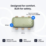 Tractive GPS Dog Tracker with Real-Time Live Tracking, Health Monitoring & Virtual Fences – Waterproof Smart Collar Device (Green)