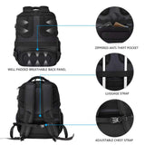 KROSER TSA Friendly 17.3” Laptop Backpack with USB Port, RFID Protection & Water-Repellent Design