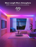 100ft RGBIC Smart LED Strip Lights (2x50ft) with Alexa, App Control & 11 Music Modes – Indoor Use