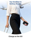 Miady 2-Pack 5000mAh Mini Portable Charger with Built-in Lightning & USB-C Cables, Pocket Power Bank for iPhone, Android & Travel