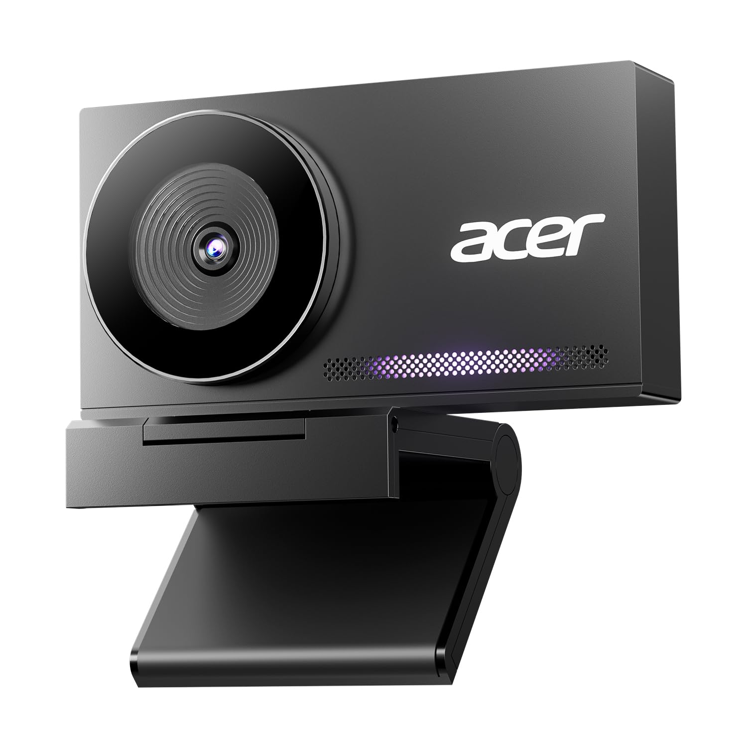 Acer 4K Ultra HD Webcam – All-Metal Unibody, Sony Sensor, PDAF Autofocus & Magnetic Privacy Cover (Black)