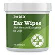 Dog Ear Cleaning Wipes – 100 Count Gentle Disposable Ear Care Pads for Odor Removal, Wax Control, and Infection Prevention
