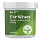 Dog Ear Cleaning Wipes – 100 Count Gentle Disposable Ear Care Pads for Odor Removal, Wax Control, and Infection Prevention
