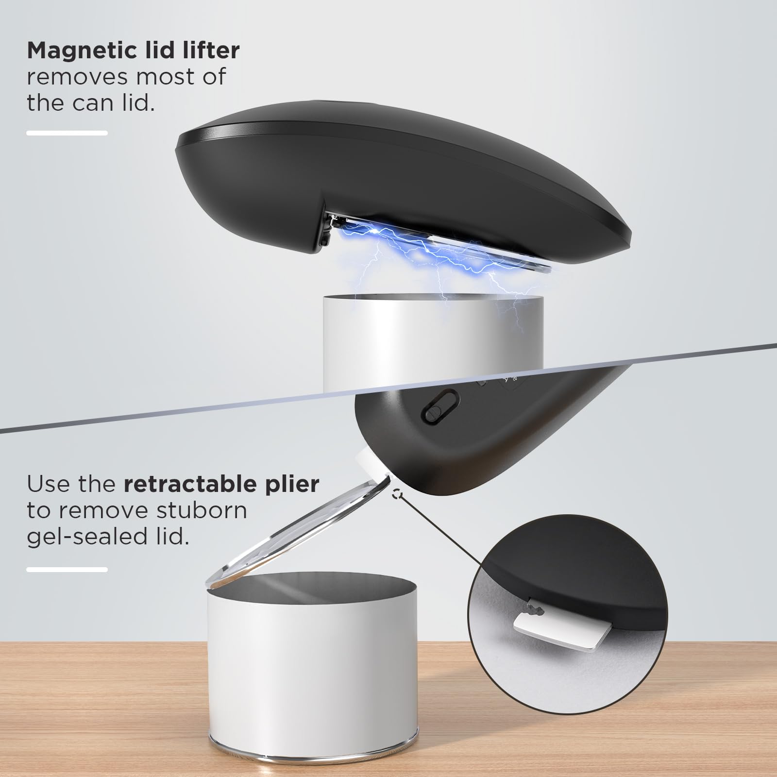 Canslab Ultrablade PRO Electric Can Opener – One-Touch USB Rechargeable Hands-Free Opener