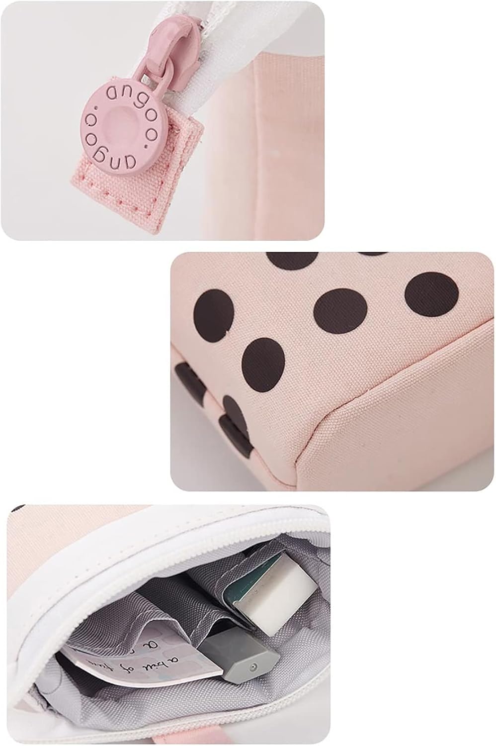 3-Pack Pop-Up Canvas Pencil Cases and Pen Holders