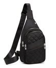 Aostihot Lightweight Water-Resistant Sling Backpack for Men & Women – Compact Crossbody Daypack (Dark Black)