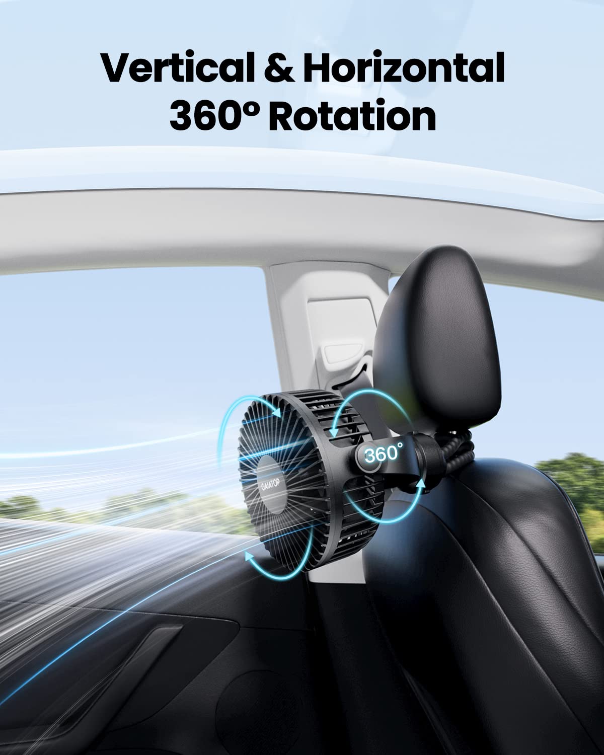 USB Rechargeable Stroller Fan for Baby – Portable Clip Fan with Flexible Tripod & Quiet Cooling