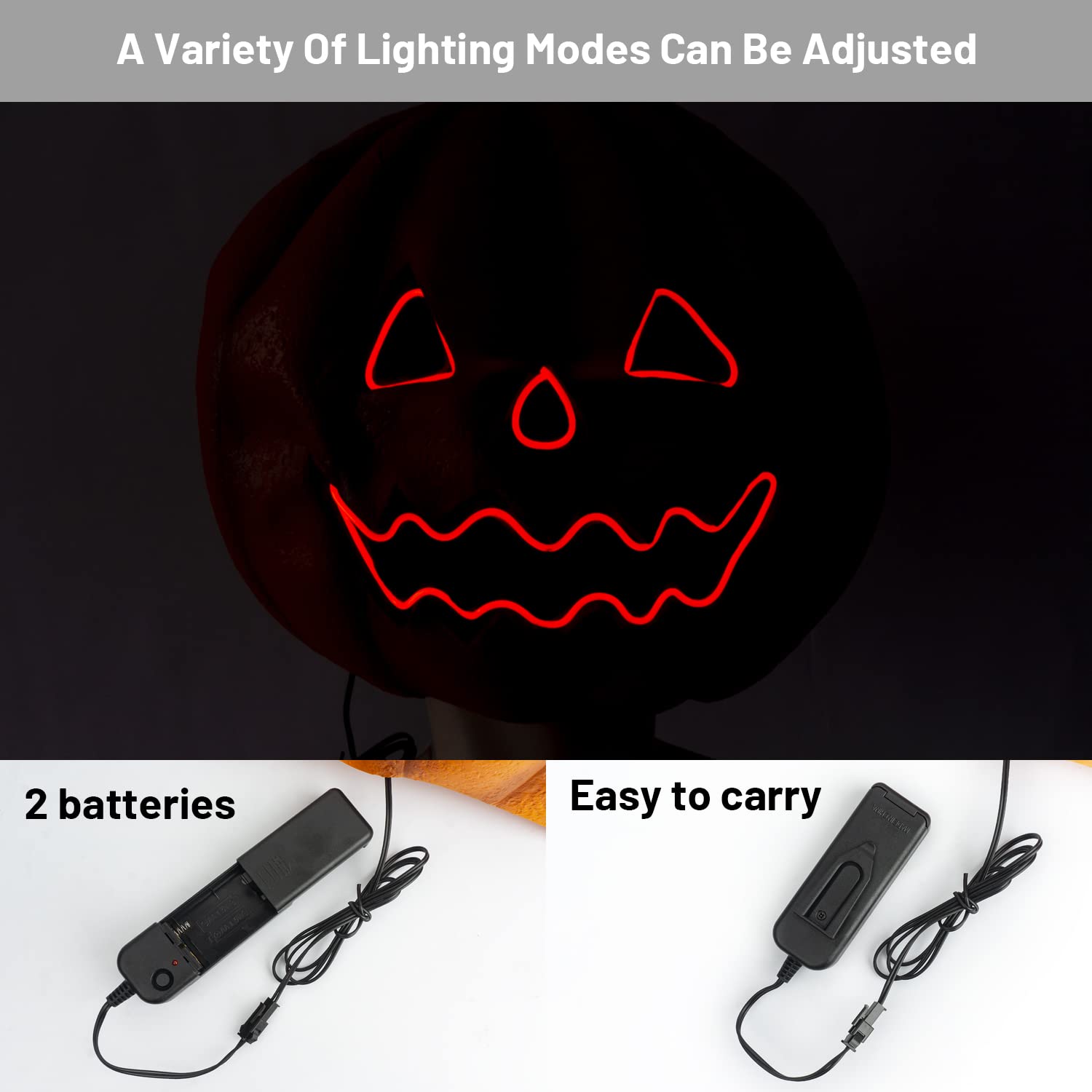 Realistic Pumpkin Latex Mask – Scary Halloween Horror Mask for Adults & Kids, Non-Toxic Natural Latex Full Head Mask