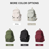 COOWOZ Lightweight College Laptop Backpack for Men & Women – Water-Resistant School & Travel Daypack (Grey Green)