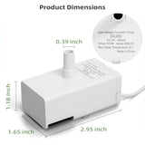 Universal Replacement Water Pump for Pet Fountain (50oz–108oz Compatible) – Ultra-Quiet Performance
