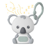 Koala Portable Baby Sound Machine with Night Light – 12 Soothing Sounds, Rechargeable Sleep Soother for Strollers & Nursery