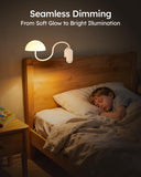 Rechargeable 3-in-1 Clip Desk Lamp – RGB Ambient Light & Adjustable Reading Light with Touch Control