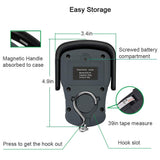 Digital Luggage Scale (110lb/50kg) – Portable Hanging Baggage Weight Scale with Backlit LCD Display for Travel & Suitcases