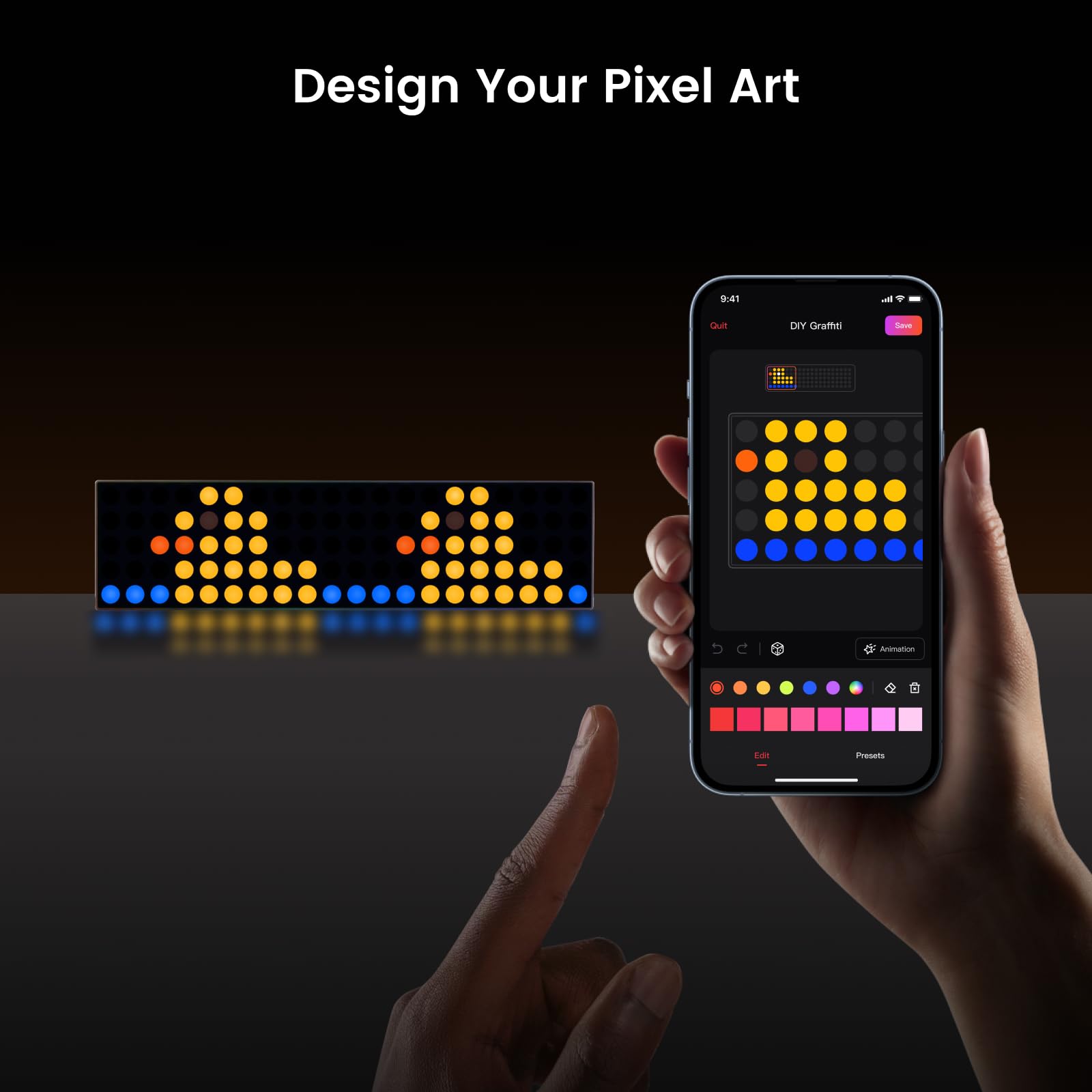 Yeelight Cube Lite Smart Matrix Lamp – 16M RGB Colors, Dynamic Pixel Display & WiFi App Control