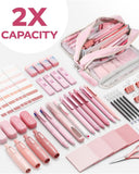 Pink Aesthetic School Supplies Kit with Organizer