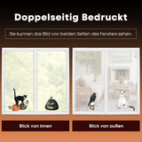 Horaldaily 30 PCS Halloween Window Cling Sticker, Jack-O-Lantern Pumpkin Castle Tree Ghost Bats Cat Witch Cobweb Home Party Supplies Shop Window Glass Display Decoration