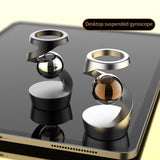Kinetic Desk Fidget Toy Gravity Defying Metal Spinner Stress Relief Balance Desk Decor Gray Rose Gold