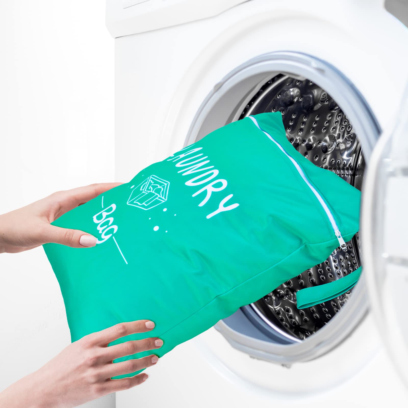 Travel Laundry Bag Set, Waterproof Wet Dry Bag for Dirty Clothes