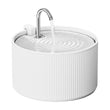Luxury White Ceramic Cat Water Fountain with Faucet Spout – Ultra Quiet 5-Layer Filtration System