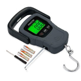 Digital Luggage Scale (110lb/50kg) – Portable Hanging Baggage Weight Scale with Backlit LCD Display for Travel & Suitcases