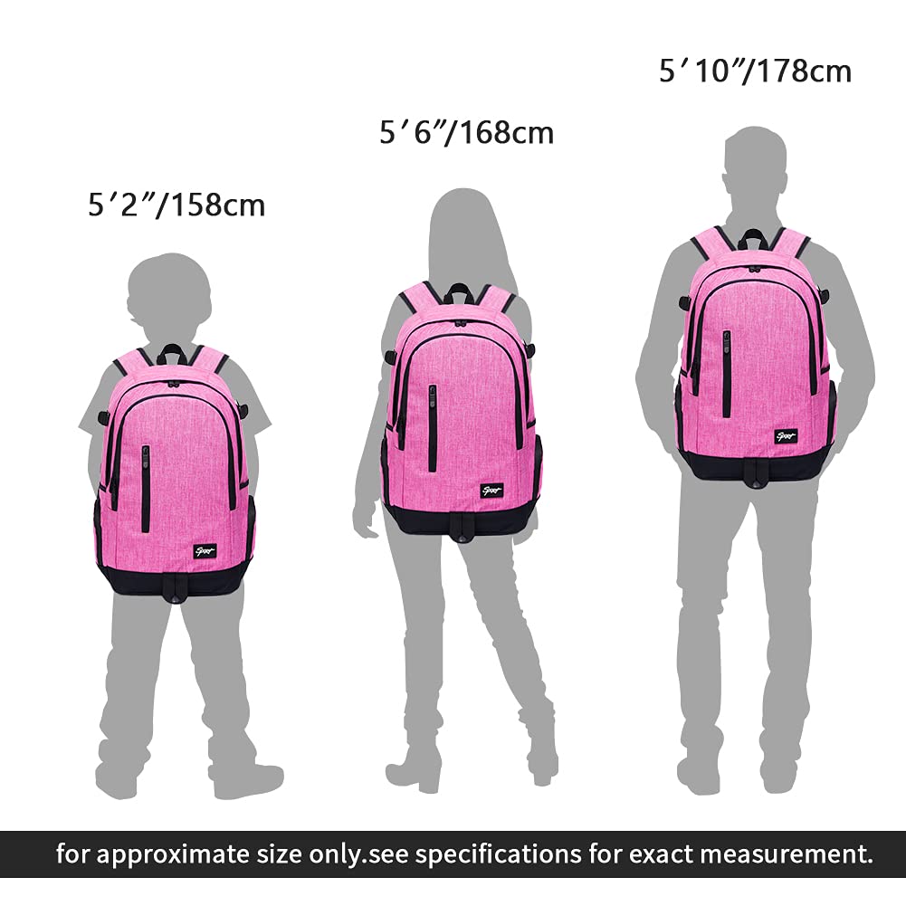 RICKYH Style Lightweight Backpack for Men & Women – Multi-Compartment College & Travel Daypack with Laptop Sleeve (Black)