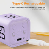 GUDOQI Smart Cube Timer with Flip Control, Custom Countdown, Silent & Vibrate Alerts, USB-C Rechargeable
