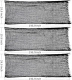 3-Pack Black Creepy Cloth Halloween Decoration Set – 16.4 Yards Spooky Fabric for Indoor & Outdoor Décor