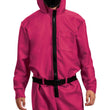 Squid Game Guard Costume – Official Netflix Inspired Triangle Mask Jumpsuit with Belt & Hood