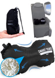 SMARTTRAVEL Inflatable Lumbar Support Pillow – Adjustable Ergonomic Back Cushion for Airplane, Office & Long Sitting (Vintage Black)