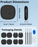 Android Air Tracker 4-Pack Bluetooth Item Locator, Find Hub Compatible Smart Luggage and Key Tracker with Replaceable Battery