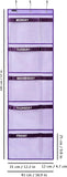 Purple Monday-Friday Kids Hanging Clothes Organizer