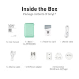 WiFi 7 Portable Travel Router with Dual Band 3.5Gbps Speed, VPN Server & Client, OpenWrt Firmware, Dual 2.5G Ethernet Ports & USB 3.0 Secure Pocket Router
