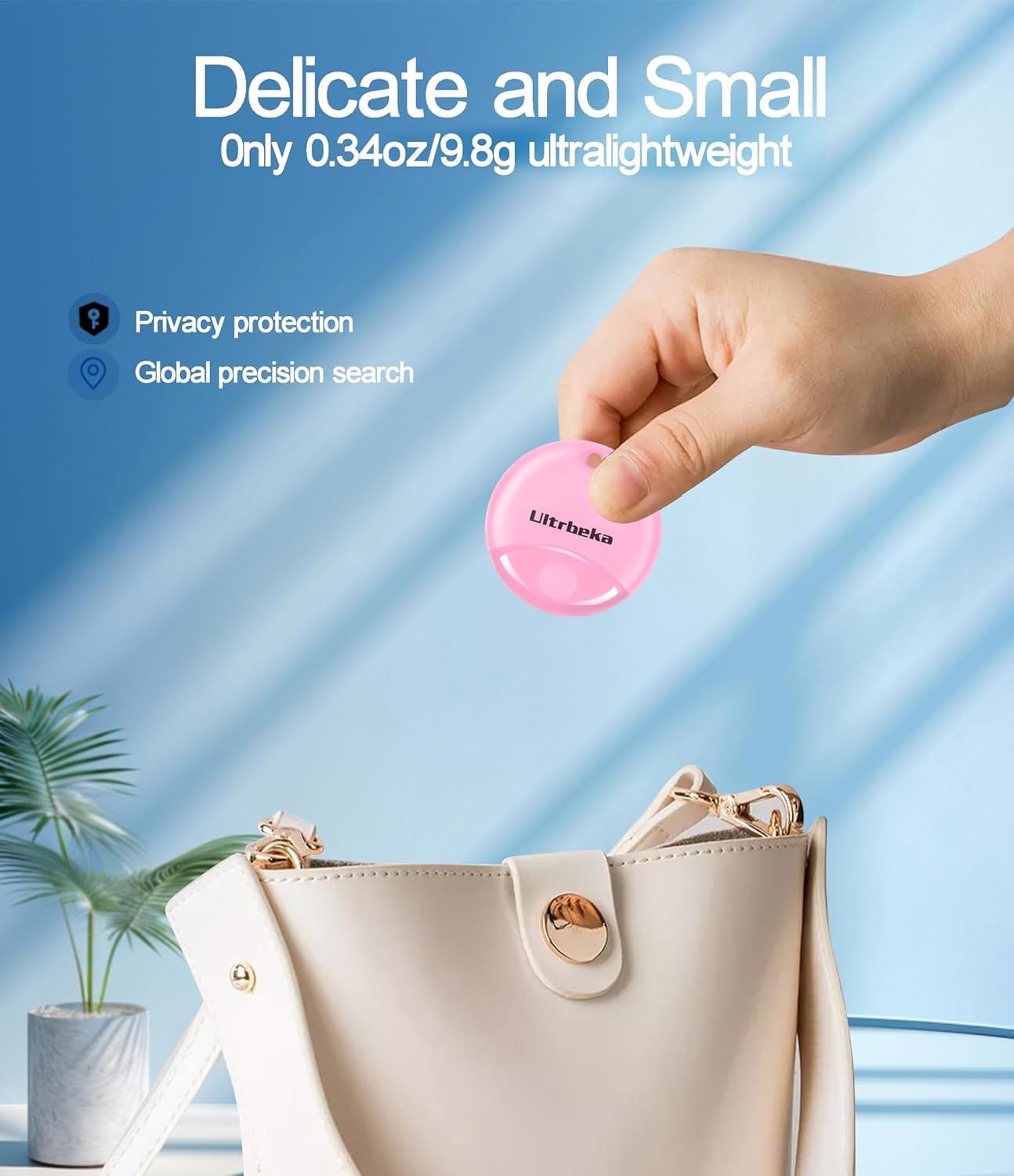 Ultrbeka Apple Find My Compatible Bluetooth Tracker Tags, MFi Certified Smart Item Locator with Sound Alert & Waterproof Design – 4 Pack Multi Color