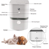 SKYMEE Smart Pet Camera with Treat Dispenser, 1080P HD & 2-Way Audio – WiFi Dog Monitor (White)