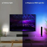 RGB IC Music Sync Light Bars (2-Pack) – USB Powered Ambient Desk & TV Lighting with App & Remote Control – Black
