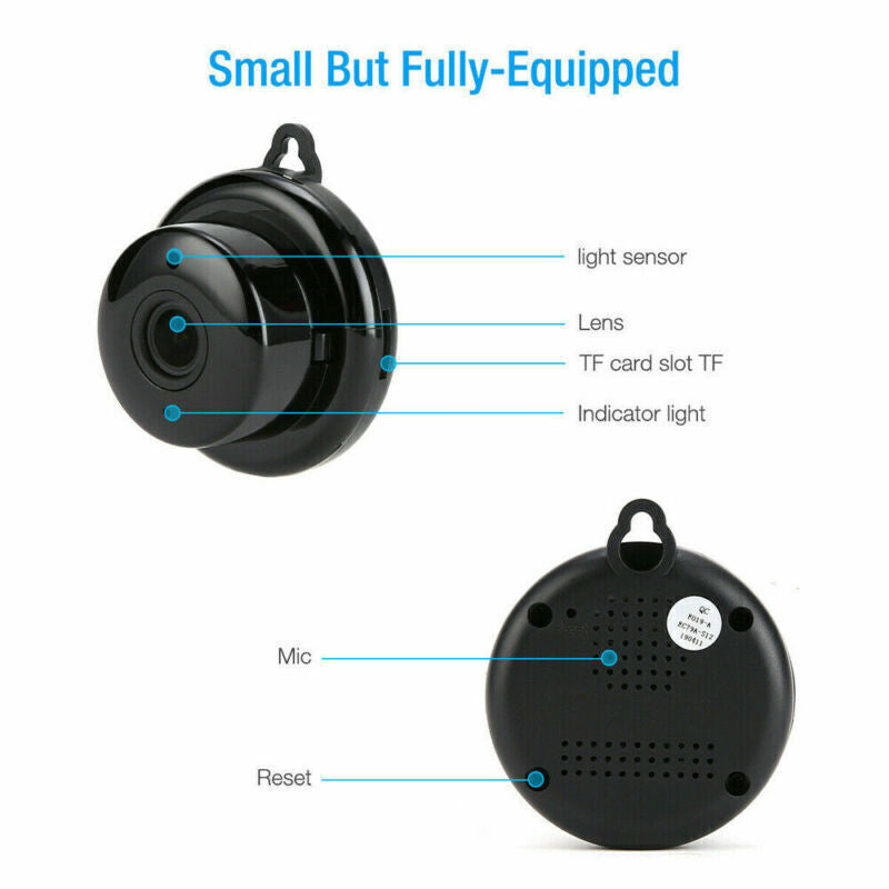 1080P WiFi Security Camera - Wireless Indoor/Outdoor Cam with Night Vision & Two-Way Audio