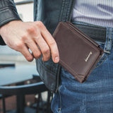 Stylish Brown & Khaki Men’s Leather Wallet