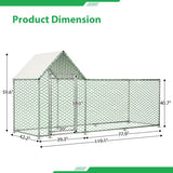 Poultry Habitat Cage – Secure Enclosure with Lid for Chicken Coop, Ducks & Small Animals, Outdoor Steel Wire Habitat