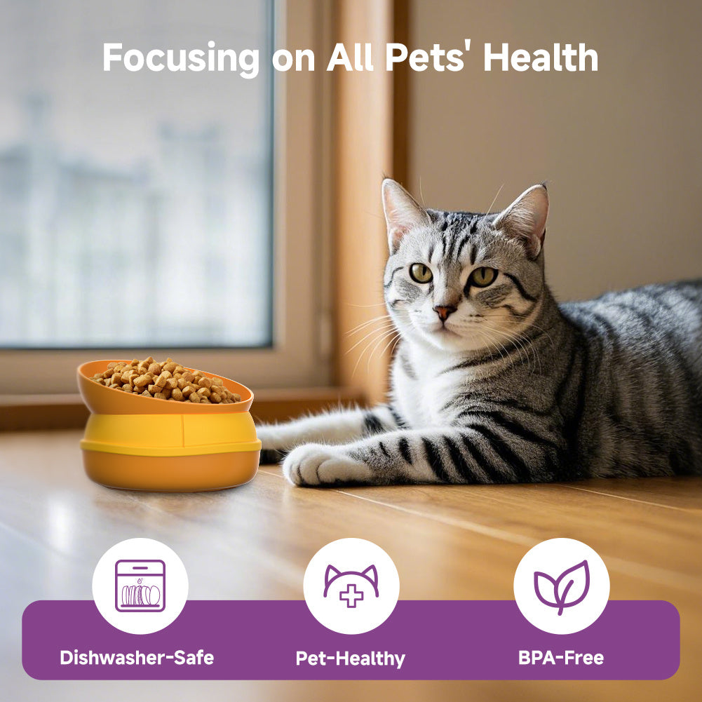 Hamburger Appearance Pet Cat & Dog Bowl – Multi-Layer 5-in-1 Feeding Bowl Set, Fun & Practical Design for Pets