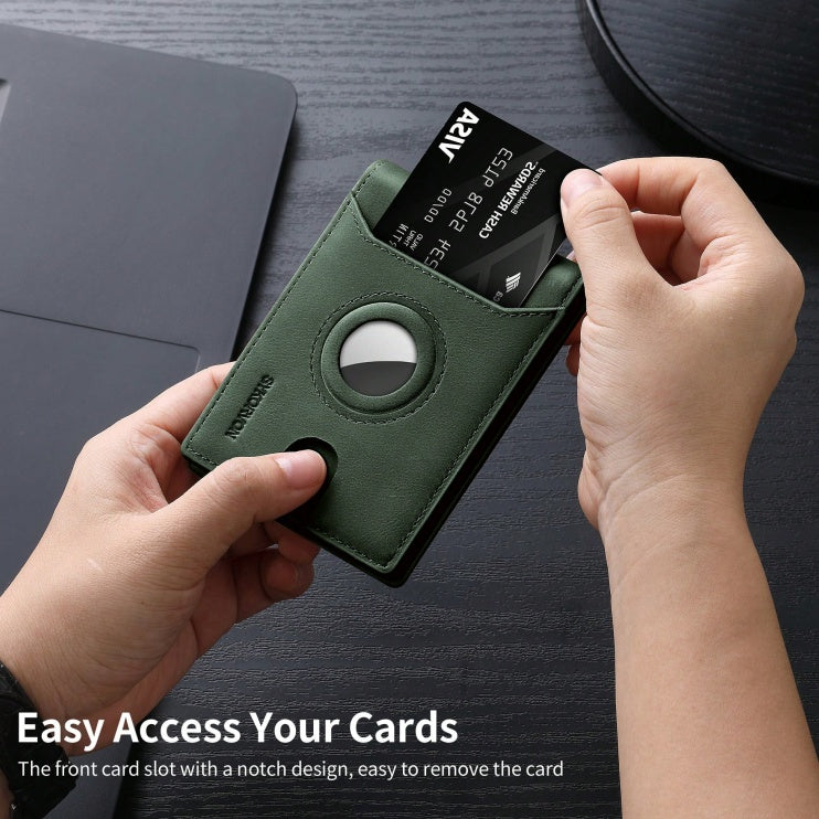 Minimalist & Smart AirTag Leather Wallet